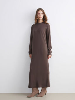 Bisiklet Yaka Sweat Elbise