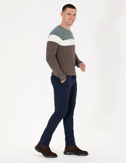Ye_il Slim Fit Bisiklet Yaka Triko Kazak - Pierre cardin фото 3