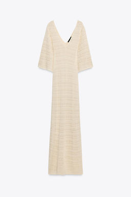 POINTELLE KNIT MAXI DRESS - Zara фото 7