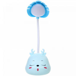 Цена за 2 шт. Настольная лампа "Sweet deer" 7.5*13.5*20 см LED, USB 0.6-3W, Голубой