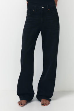 TRF WIDE-LEG MID-RISE FULL LENGTH JEANS - Zara фото 21