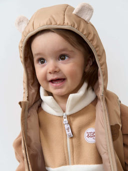 Жилет с капюшоном Беж 0+ - Bungly фото 6