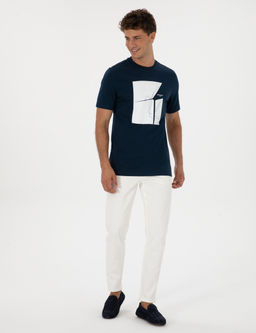 Lacivert Regular Fit Ti__rt