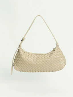 Сумка-хобо с плетением / Zarina  фото 4