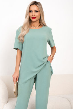 Костюм брючный (мята) К11-90/3 - Николь фото 2