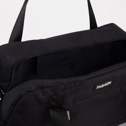 Сумка спортивная на молнии, отдел для обуви, наружный карман, цвет чёрный - Simaland фото 4