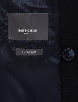 Lacivert Ex. Slim Fit Y_n Kar___ml_ Kruvaze Ceket