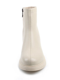 01-XKL21-225R BEIGE Ботинки демисезонные женские (натуральная кожа, байка)