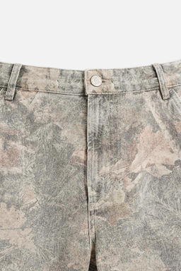 ABSTRACT PRINT RELAXED FIT BERMUDA SHORTS - Zara фото 8