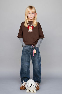 CAPYBARA CAPYFUN  T-SHIRT WITH FLOCKING - Zara фото 5