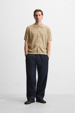 COTTON - LINEN KNIT SHIRT