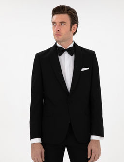 Siyah Slim Fit Smokin - Cacharel фото 3