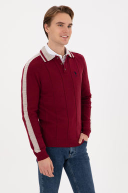 Erkek Bordo Kazak - U.s. polo assn фото 3