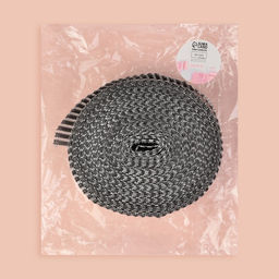 Лента с имитацией страз, 6 см, 9±1 м, цвет серебряный