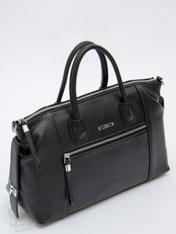 Сумка женская кожаная 1061C black Polina&Eiterou