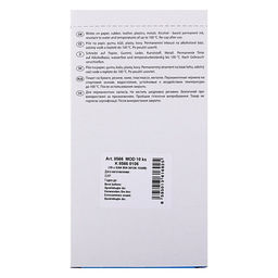 Цена за 10 шт. Маркер перманентный 5.0 мм Centropen 8566, линия 2.5 мм, цвет синий