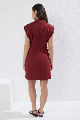 TRENDYOLMILLA Ekru Dugme Detayl? Gabardin Mini Dokuma Gomlek Elbise TWOSS22EL2970 фото 31