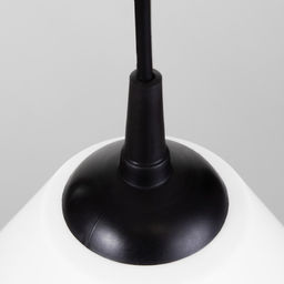 Подвес на потолок BayerLux «Конус», 1×15 Вт, Е27, черный/белый, 25×25×15 см