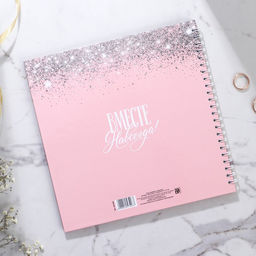 Книга пожеланий Розовая с блёстками, на пружине - Долго и счастливо фото 5