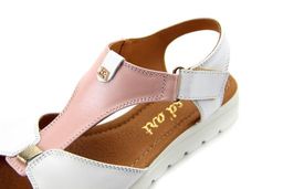 Босоножки EDART 2001.115w.white-pink