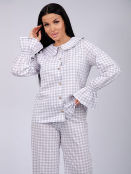 Пижама "Алези" серая, трикотаж