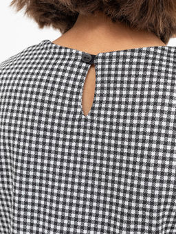 Платье с длинными рукавами в клетку виши для девочек - Mark formelle фото 4