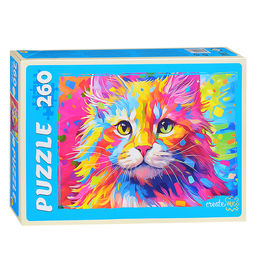 Пазлы 260 "Яркий котенок"