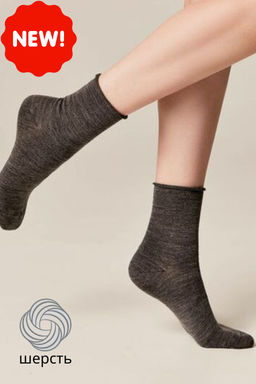 Носки Conte Elegant Comfort шерсть темно-серые  фото 2