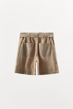 100% LINEN COMBINED BERMUDA SHORTS - LIMITED EDITION - Zara фото 6