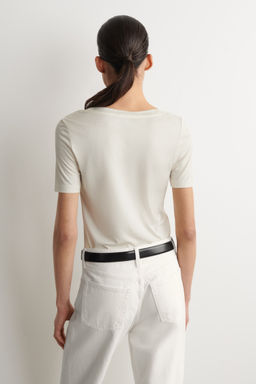 CAMISETA DE SEDA SLIM FIT - H&m фото 5
