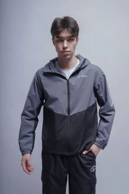 Ветровка Серый/Черный