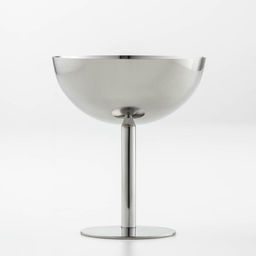 Бокал-коктейльная рюмка из нержавеющей стали, 200 мл, 11×10 см, глянцевый, цвет серебряный