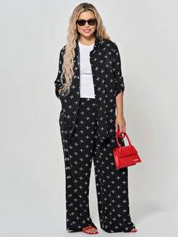 Брюки 0259-1 черный нюд