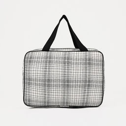 Косметичка на молнии, цвет серый