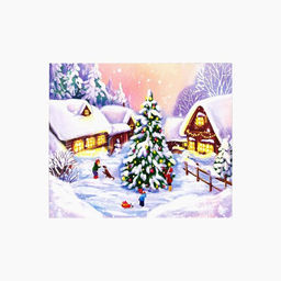 Картина по номерам на холсте с подрамником Новый год 3040 см - Школа талантов фото 4