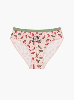 Женские трусы слипы Indefini с арбузами (Арт. 3342LUB)