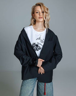 Футболка с принтом и бусинами FD015 - Sahar art lab фото 10