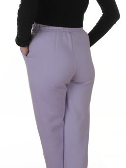 2226-K LILAC Брюки спортивные утепленные женские (85% хлопок, 10% полиэстер, 5% спандекс)