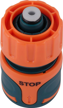 Цена за 2 шт. Коннектор IN GREEN GARDEN быстросъемный с аквастопом для шланга 1/2 SOFTEL GG556212055