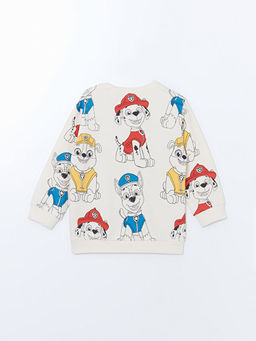 Bisiklet Yaka Paw Patrol Bask?l? Erkek ?ocuk Sweatshirt