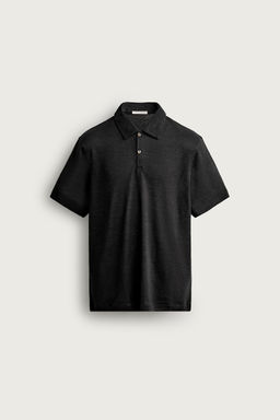 POLO REGULAR FIT C??AMO - VISCOSA / Negro - Zara фото 7