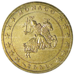 50 евроцентов 2001 года Монако