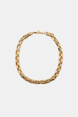 Колье Zara Collar Cadena Metalica золотистое