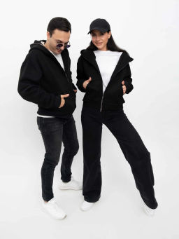 Толстовка женская, цвет черный