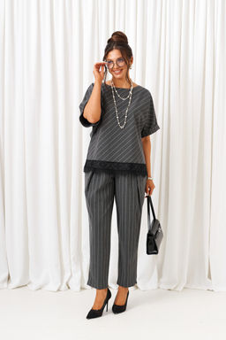 Костюм Beautiful Free 6442 темно-серый в полоску