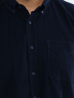 Regular Fit Uzun Kollu Kadife Erkek G?mlek