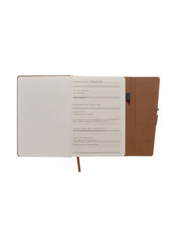 Ежедневник недатированный формат А5, с клапаном, 96 листов, линия, пвх, серый - Simaland фото 4