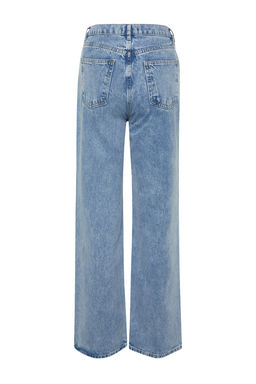 Siyah Yuksek Bel Wide Leg Jeans TWOSS21JE0385 - Trendyolmilla фото 25