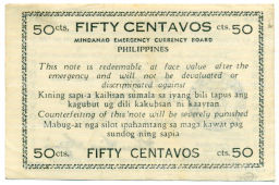 50 сентаво 1944 года Филиппины (Минданао, Администрация США)