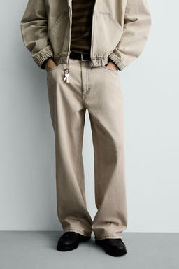 JEANS LOOSE FIT / Crudo / Marr?n - Zara фото 2